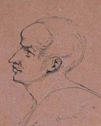 Profilo di un uomo, 1840